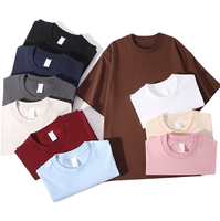 T-shirt uni à col rond pour homme, en coton, manches courtes, vente en gros, personnalisable avec logo OEM, streetwear basique, faible MOQ, livraison rapide