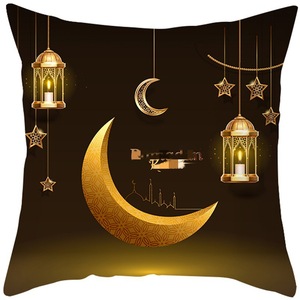 Wholesale EID Mubarak Pillow Case <strong>Cushion</strong> Covers Moon <strong>Star</strong> Pillow Cover Ramadan Kareem Home Sofa Decoration - Product Image 4