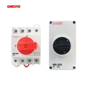 Onesto Isolation Switch PV DC Switch Disconnector 1000V 16A 25A 32A Din Rail Isolator Switch