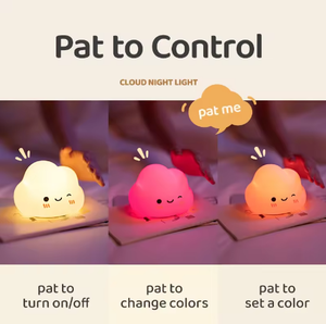 Dễ thương Silicone đám mây bé cảm biến, phòng trẻ em ánh sáng ban đêm, sạc đám mây ánh sáng - Product Image 6