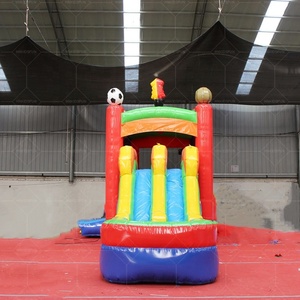 Château gonflable géant <span class=keywords><strong>Mickey</strong></span> Mouse super-héros unisexe en PVC avec <span class=keywords><strong>toboggan</strong></span> et souffleur, facile à installer pour parcs d'enfants - Product Image 4