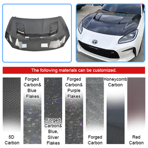 CAPÓ DE MOTOR DE FIBRA DE CARBONO FORJADO ESTILO VA para TOYOTA <span class=keywords><strong>GR86</strong></span> 2021-2022 - Product Image 2