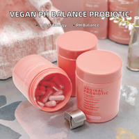 Capsules prébiotiques et probiotiques vaginales pour femmes végétaliennes, produit enzymatique pour réguler l'équilibre du pH