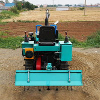 Tracteur agricole multifonctionnel à transmission par engrenages, mini-cultivateur télécommandé sur chenilles, tracteurs sur chenilles à vendre