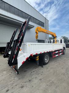 รถบรรทุกติดเครนอีซูซุ ขับเคลื่อนสี่ล้อ 3 ตัน 4 ตัน 5 ตัน รถเครนเคลื่อนที่ รถเครนบูมยืดไสลด์ได้ พร้อมบันไดไฮดรอลิกยืดไสลด์ได้ - Product Image 4