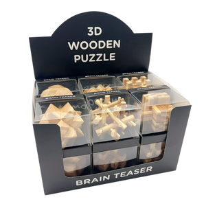 Ensemble de puzzles en bambou de 7,5 cm, <span class=keywords><strong>puzzle</strong></span> en bois <span class=keywords><strong>3D</strong></span> pour adultes - Product Image 2