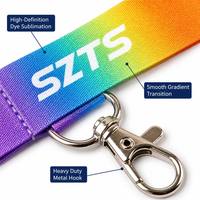 Échantillon Gratuit - Lanières Promotionnelles Personnalisées en Polyester, Rubans de Sublimation Vierge avec Logo Personnalisé