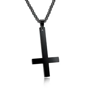 Wholesale jewellery stainless steel necklace cross men