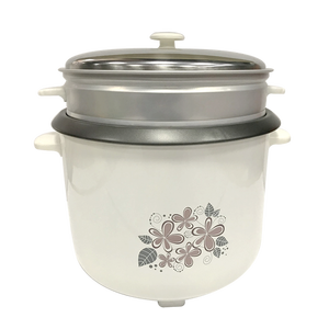 Olla <span class=keywords><strong>Arrocera</strong></span> Eléctrica Recta de Lujo, Olla <span class=keywords><strong>Arrocera</strong></span> China de 1.8L con 2 Sartenes de Aluminio con Tapa de Vidrio - Product Image 6