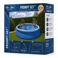 Piscine gonflable avec logo personnalisé, fabrication OEM ODM, fourniture directe d'usine, piscine ronde hors sol, plusieurs tailles, matériau durable