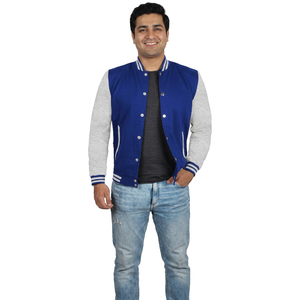 Wholesale Heat Transfer logo Design Varsity <b>Jackets</b> Custom Unisex <b>Baseball</b> <b>Jacket</b> <b>Men</b> - Product Image 1