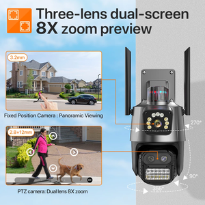 <span class=keywords><strong>Telecamera</strong></span> di Sicurezza <span class=keywords><strong>Esterna</strong></span> P11 6MP con Sensore CMOS, Alimentazione Solare, Wi-Fi, Audio Bidirezionale, Visione Notturna, IP66 - Product Image 5