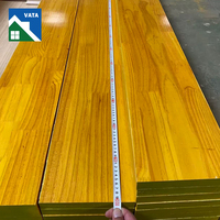 Panel de Encofrado de Pino Impermeable de 3 Capas, Amarillo, Alta Reutilización, 21/27 mm, Panel de Encofrado de Tres Capas para Muros y Losas