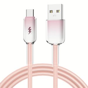 สายชาร์จเร็วแบบพรีเมียม 3A ทนทาน ใช้งานได้กับโทรศัพท์ทุกรุ่น สาย USB เป็น Type C - Product Image 1