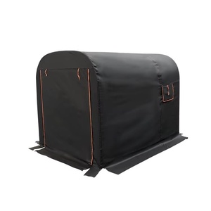 Tente de garage pliable pour moto, grande capacité, anti-UV, hydrofuge, anti-poussière, en polyester 210D, 220x160x175cm, 90D16A Moto - Product Image 1