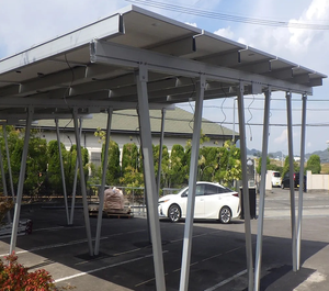 Conception libre Aluminium Easy Carport Solar Carport 5kW 10kW pour 1 ou 2 voitures - Product Image 2