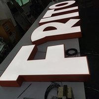 Logo d'entreprise RBS personnalisé, enseigne publicitaire LED rétroéclairée 3D, lettres LED, affichage du logo d'entreprise, enseigne lumineuse pour entreprise