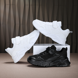 काले और सफेद बच्चों के आकस्मिक जूते थोक फैशन ग्रीष्मकालीन लड़कों के लिए खेल जूते नए डिजाइन स्कूल स्नीकर्स - Product Image 1