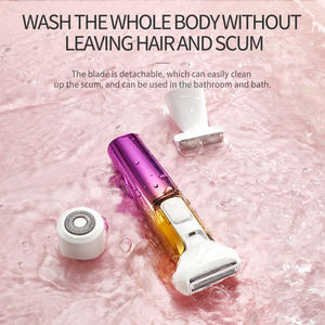 Kit de beauté 7 en 1 épilateur domestique électrique et rasoir pour femmes et hommes tondeuse rechargeable pour oreilles/<span class=keywords><strong>nez</strong></span> et corps entier - Product Image 5