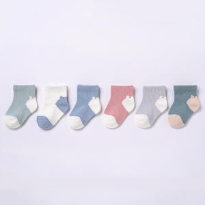 कस्टम प्यारा पशु पैटर्न गर्मियों में सस्ते नवजात शिशु को नरम कपास शिशु टोडलर एंटी-बैक्टीरियल सांस लेने योग्य त्वरित शुष्क टखनों को मोदेता है - Product Image 3