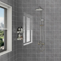 Papier peint auto-adhésif effet marbre, carreaux muraux imperméables pour salles de bain, autocollants décoratifs pour la maison, papier contact à peler et coller