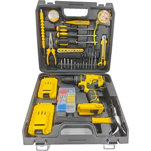 Suministro directo <span class=keywords><strong>de</strong></span> fábrica Juego completo <span class=keywords><strong>de</strong></span> <span class=keywords><strong>taladro</strong></span> eléctrico <span class=keywords><strong>de</strong></span> 95 piezas 21V Batería <span class=keywords><strong>de</strong></span> litio fuerte <span class=keywords><strong>Taladro</strong></span> eléctrico <span class=keywords><strong>de</strong></span> <span class=keywords><strong>impacto</strong></span> <span class=keywords><strong>de</strong></span> dos velocidades OEM - Product Image 4