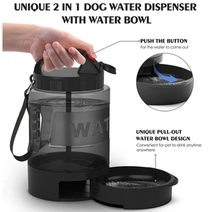 Botella de Agua Automática para Mascotas de Gran Capacidad, 2.2L, Ecológica, Material de Grado Alimenticio, Dispensador de Agua Portátil para Exteriores - Product Image 4