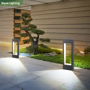 Lámpara de Jardín LED de Aluminio Simple con Diseño Hueco, Clasificación IP54, CA 220V, 3000K Blanco Cálido, Control Remoto <span class=keywords><strong>para</strong></span> Jardín, <span class=keywords><strong>Parque</strong></span>, Camino y Carretera - Product Image 2