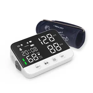 La vendita calda ha condotto i Monitor digitali automatici della pressione sanguigna della macchina di pressione sanguigna dell'esposizione con il grande Monitor di BP del polsino per uso domestico