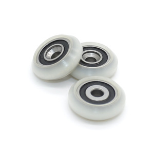 Polea de Distribución de Nylon S605RS, Riel Guía en Forma de V Recubierto de Plástico, Rodillo de Plástico de 4*19*6mm para Línea de Transmisión y Maquinaria Transportadora - Product Image 3
