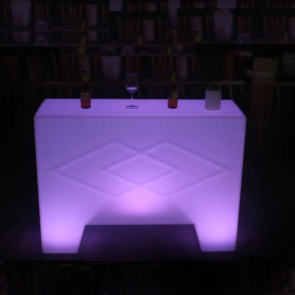 PE plastik taşınabilir led modern ev mini bar