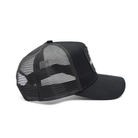 Topi Bisbol Label Bordir Wajah Tersenyum Topi Snapback Trucker Ayah Luar Ruangan Musim Panas Jaring Dapat Disesuaikan Topi Matahari Hip Hop Pria Wanita