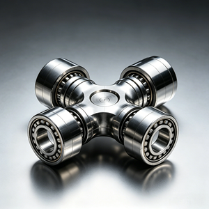 Eje Cruzado de Acero Inoxidable Pulido de Alta Precisión, Mecanizado por CNC de 5 Ejes y Electroerosión por Hilo, para Rodamientos de Rodillos de Juntas Universales - Product Image 1