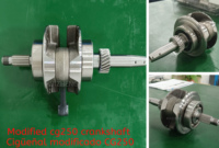 Modification personnalisée d'usine Cg125 Cg150 Cg175 Cg200 Cg250 Cg300 Cg400 vilebrequin de moteur de moto