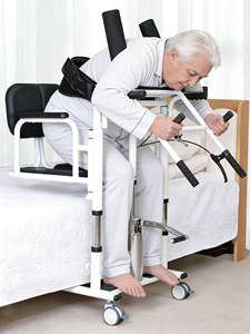 Chaise de transfert pour patients alités/paralysés, coussin réglable, capacité 130 kg, <span class=keywords><strong>table</strong></span> de chevet/<span class=keywords><strong>table</strong></span> de toilette médicale - Product Image 1