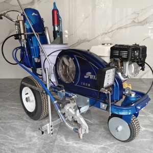 Máquina de <span class=keywords><strong>Pintura</strong></span> en Frío SanWin de 6.5HP con Doble Pistola, Pulverizador sin Aire, Ancho Ajustable, Garantía de 2 Años - Product Image 1