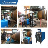 Calentador de inducción digital de 40kw, fuente de alimentación, máquina de precalentamiento de soldadura de tubos, equipo de máquina PWHT con control preciso