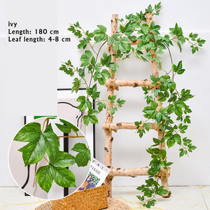 Nhân Tạo Wisteria Màu Xanh Lá Cây Nho Lá Và Boston Ivy Dây Leo Trang Trí Loại Nhân Tạo Nhà Máy - Product Image 6