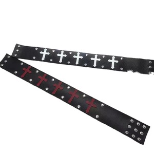Collier ras du cou en métal style punk exclusif transfrontalier, collier croix original de la sub-culture, fabricant de colliers en cuir style punk sombre - Product Image 5