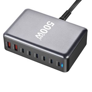 Station de charge DC 500W PD GAN charge rapide 20W sortie EU Socket Interface d'entrée USB standard pour <span class=keywords><strong>Macbook</strong></span> <span class=keywords><strong>Pro</strong></span> IPad Smart Phones - Product Image 5
