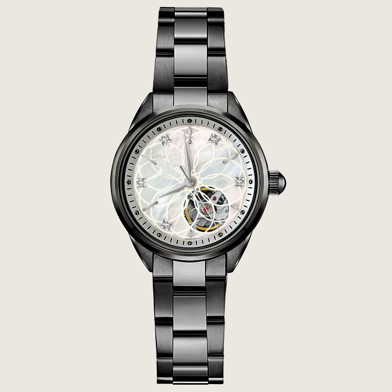 Black automatic watch