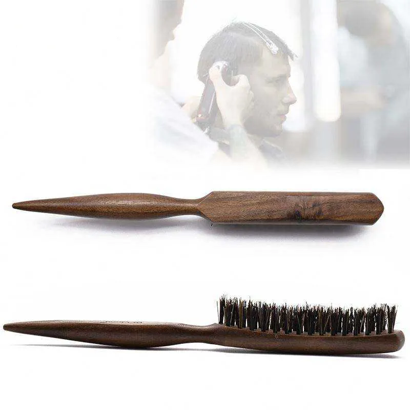 Cepillos de pelo para salón profesional, peine de línea delgada de madera, extensión de cepillo de pelo, herramientas de estilismo de peluquería, Kit DIY