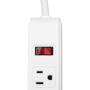 Multipresa con Protezione da Sovratensioni a 6 Prese e 2 Porte USB, Cavo di Alimentazione da 1,8 Metri, 300 <span class=keywords><strong>Joule</strong></span>, Certificato ETL, Bianco - Product Image 3