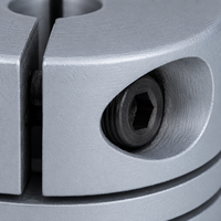 Coupleur d'arbre flexible en aluminium à jeu nul, type à serrage, performance optimisée pour imprimante 3D et système servo industriel