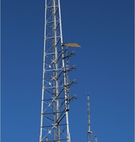 Menara Telekomunikasi Tahan Angin 3 Kaki, Berdiri Sendiri, Struktur Baja Komunikasi Galvanis Celup Panas, Menara Lattice, Stasiun 5G