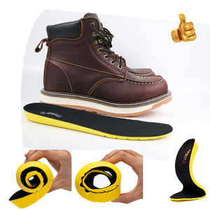 <span class=keywords><strong>Bottes</strong></span> de travail et chaussures décontractées en cuir de vache véritable Goodyear Welt Brown, fabrication de chaussures OEM pour hommes - Product Image 4