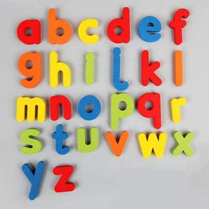 Jouet éducatif pour enfants, jeu de 26 lettres de l'alphabet, en bois, Puzzle en anglais, nouvelle collection - Product Image 3