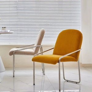 <span class=keywords><strong>Chaise</strong></span> de salle à manger nordique minimaliste moderne créative de designer, fauteuil simple en <span class=keywords><strong>fer</strong></span> <span class=keywords><strong>forgé</strong></span> pour balcon et salle à manger - Product Image 1