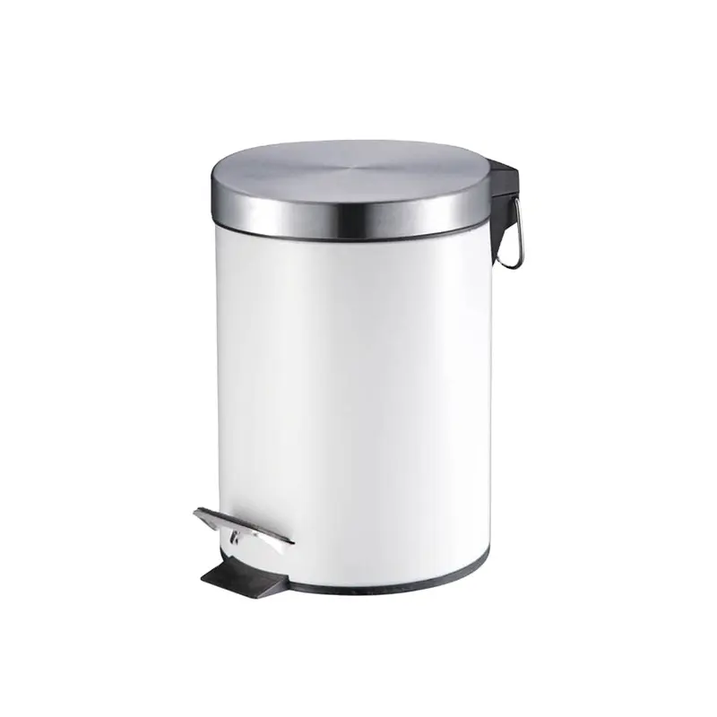 Stainless Steel Kitchen Trash Can Mini Dust Bin For Kids Room Dustbin