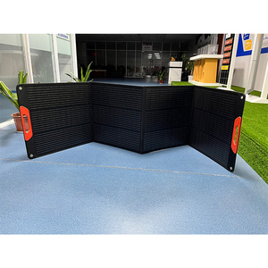 맞춤형 단결정 하프셀 N형 야외 캠핑용 100W 120W 200W 240W 접이식 휴대용 태양광 패널 - Product Image 5